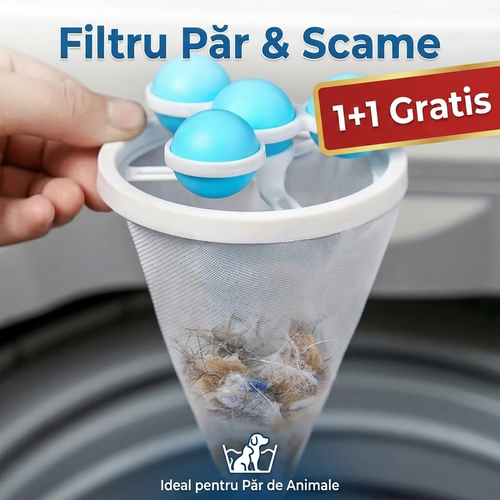 Filtru Par si Scame pentru Masina de Spalat (1+1 GRATIS)