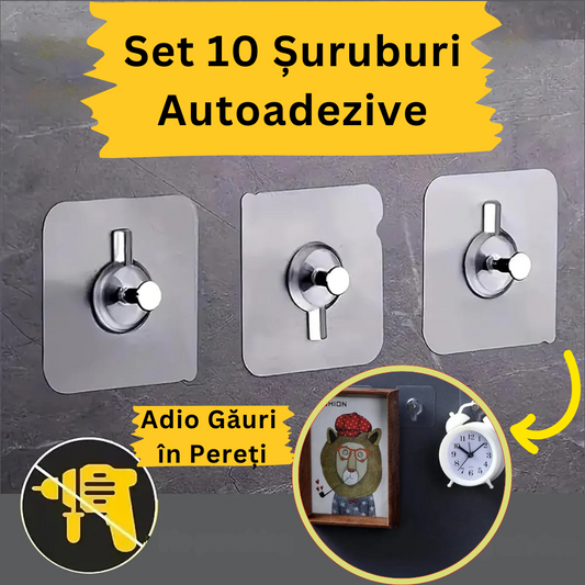 Set 10 Suruburi Autoadezive Ultra Rezistente