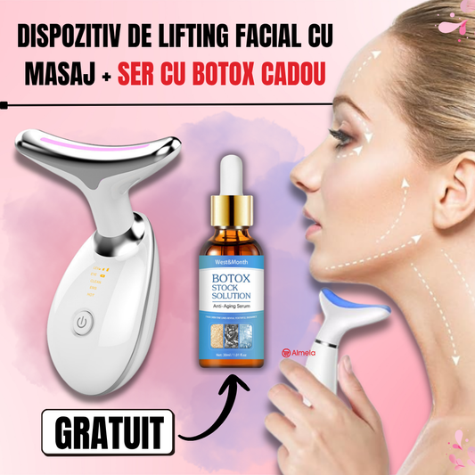Dispozitiv de Lifting Facial cu Masaj + Ser cu Botox GRATUIT