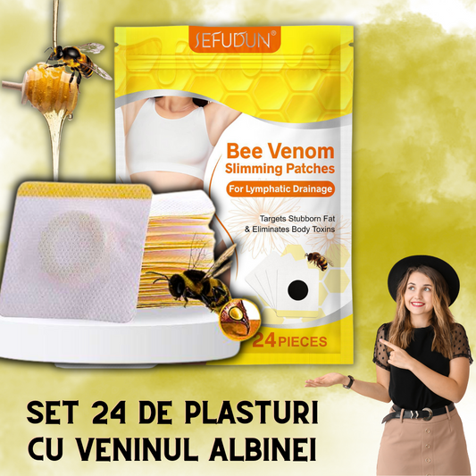 Set 24 Plasturi de Slabit cu Veninul Albinei